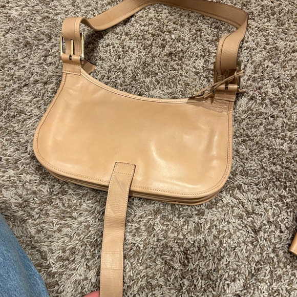 Vintage Gucci Tan Leather Shoulder Bag + Matching Wallet Set - Picture 8 of 16